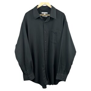 Carrington Black Overshirt Dress Shirt Button Down Size 5XLT